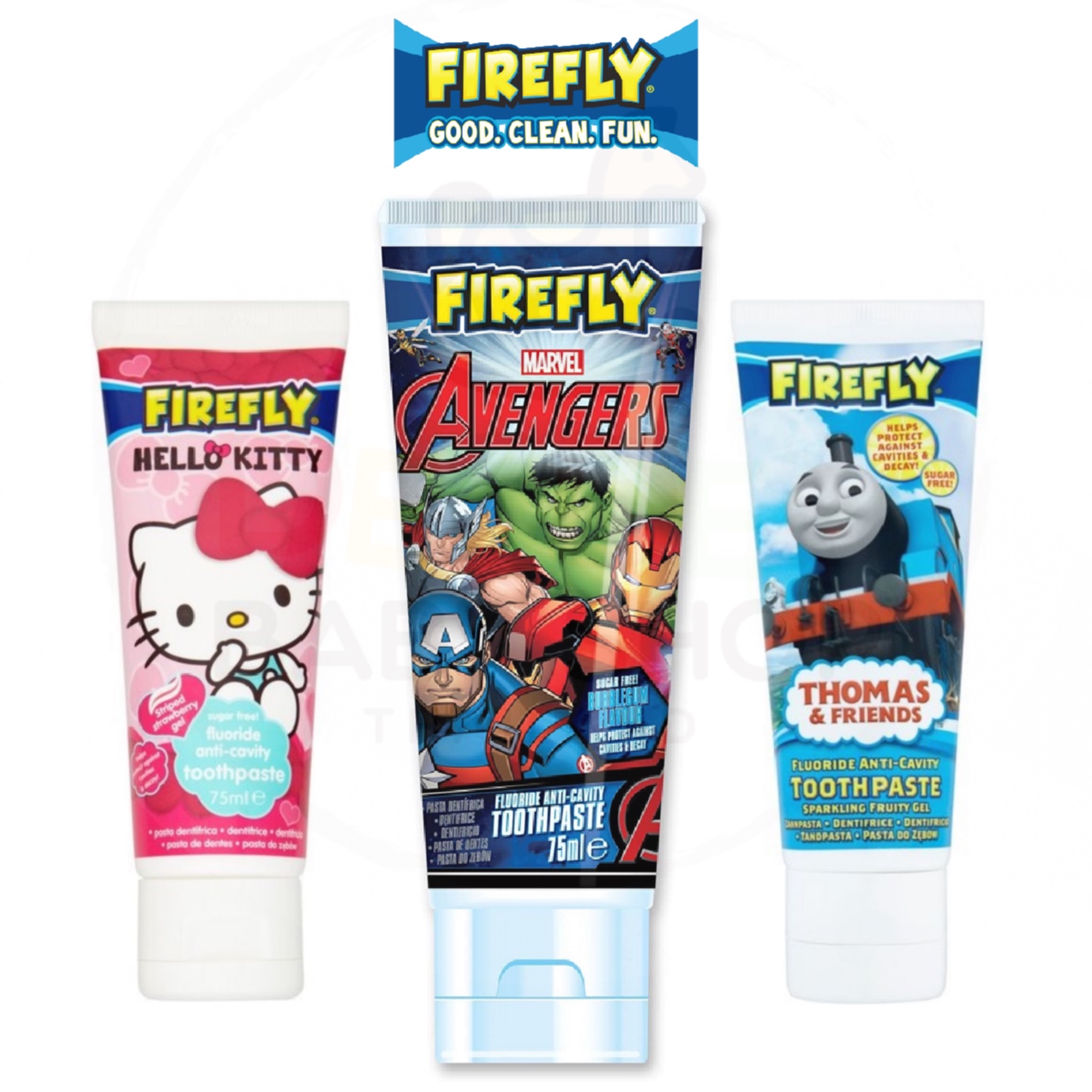 ยาสีฟันผสมฟลูออไรด์สำหรับเด็ก FireFly PJ Masks Fluoride Anti-Cavity Toothpaste