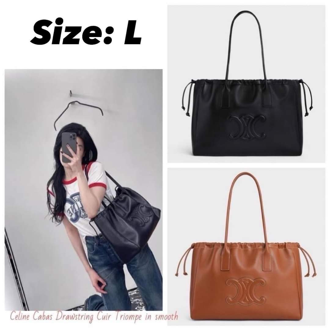 Celine Cabas Drawstring Cuir Triompe (แอดไลน์ก่อนสั่งซื้อ)