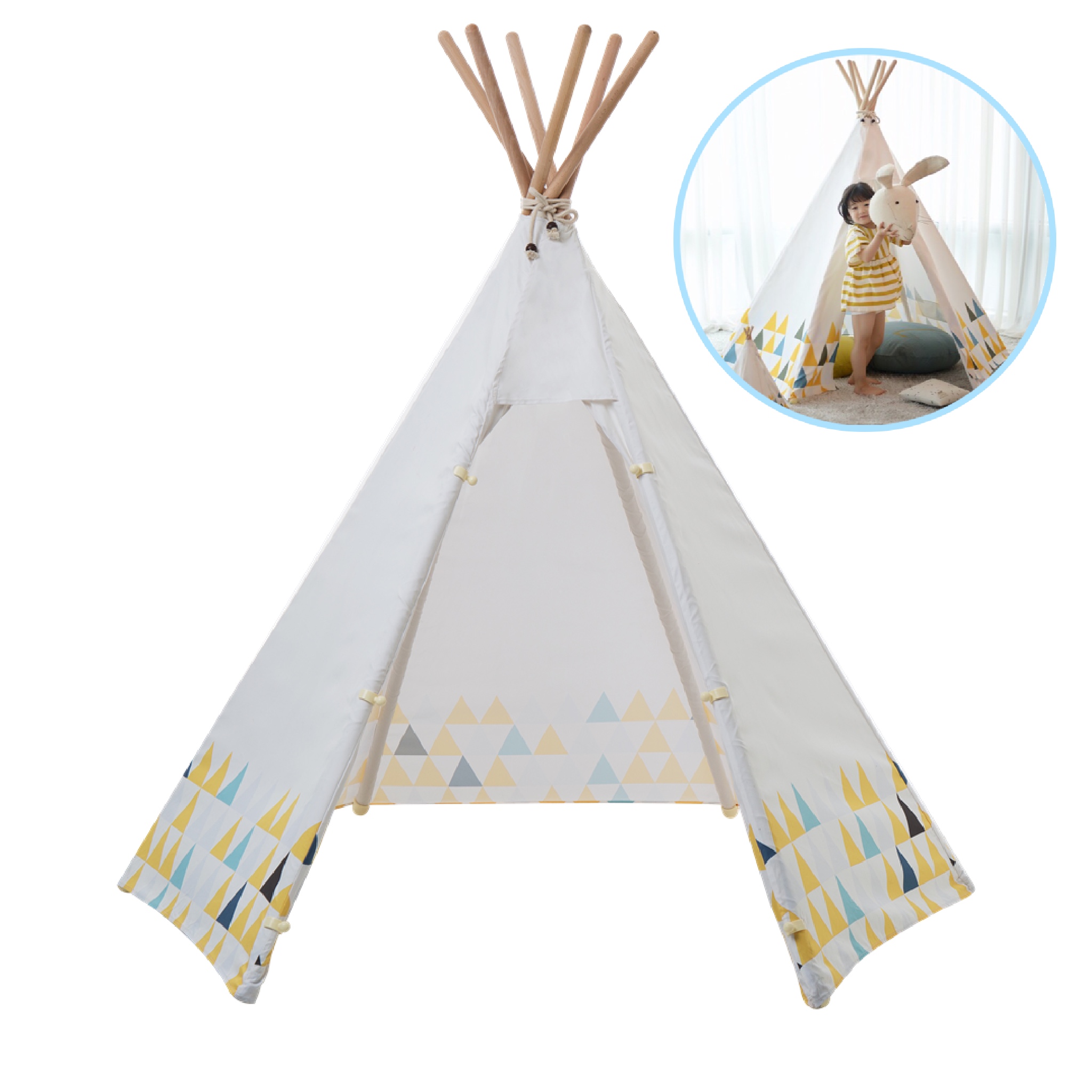 บ้านจำลองทรงเต๊นท์อินเดียนแดงสำหรับเด็ก LOOKA Tent (Little Scandy)