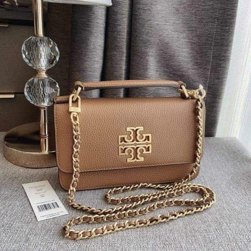 TORY BURCH BRITTEN MINI TOP HANDLE BAG 73509 (แอดไลน์ก่อนสั่งซื้อ)