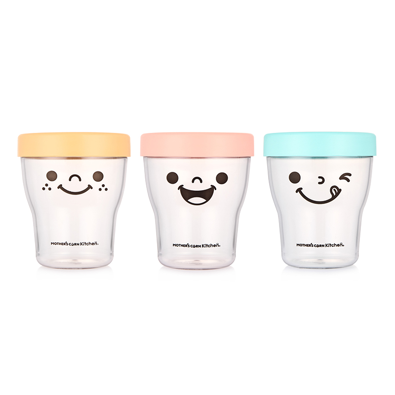 ชุดถ้วยแช่แข็งและบรรจุอาหารจากข้าวโพดปลอดสารพิษ Mother's Corn Kitchen Petit Smart Ecotainer Set