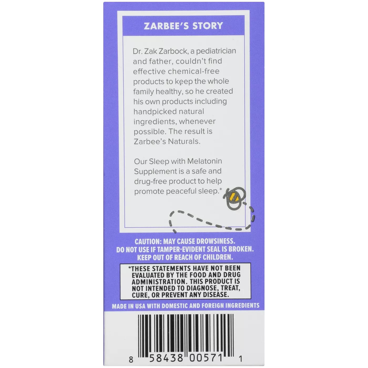 วิตามินช่วยเสริมการนอนหลับสำหรับเด็กชนิดน้ำ ZARBEE's Naturals Children's Sleep Liquid with Melatonin