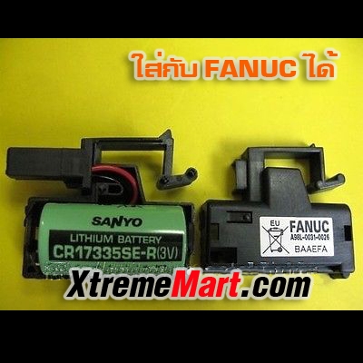 แบตเตอรี่ Sanyo Lithium CR17335SE CR17335SE-R มีขั้วสีดำ 3V,1800mAh