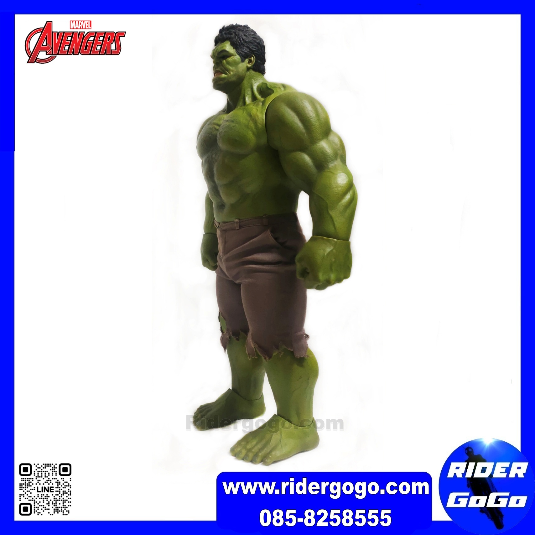 HOT TOYS : MMS-186 THE AVENGERS HULK 1/6 SCALE Limited Edition 16.5 inch
