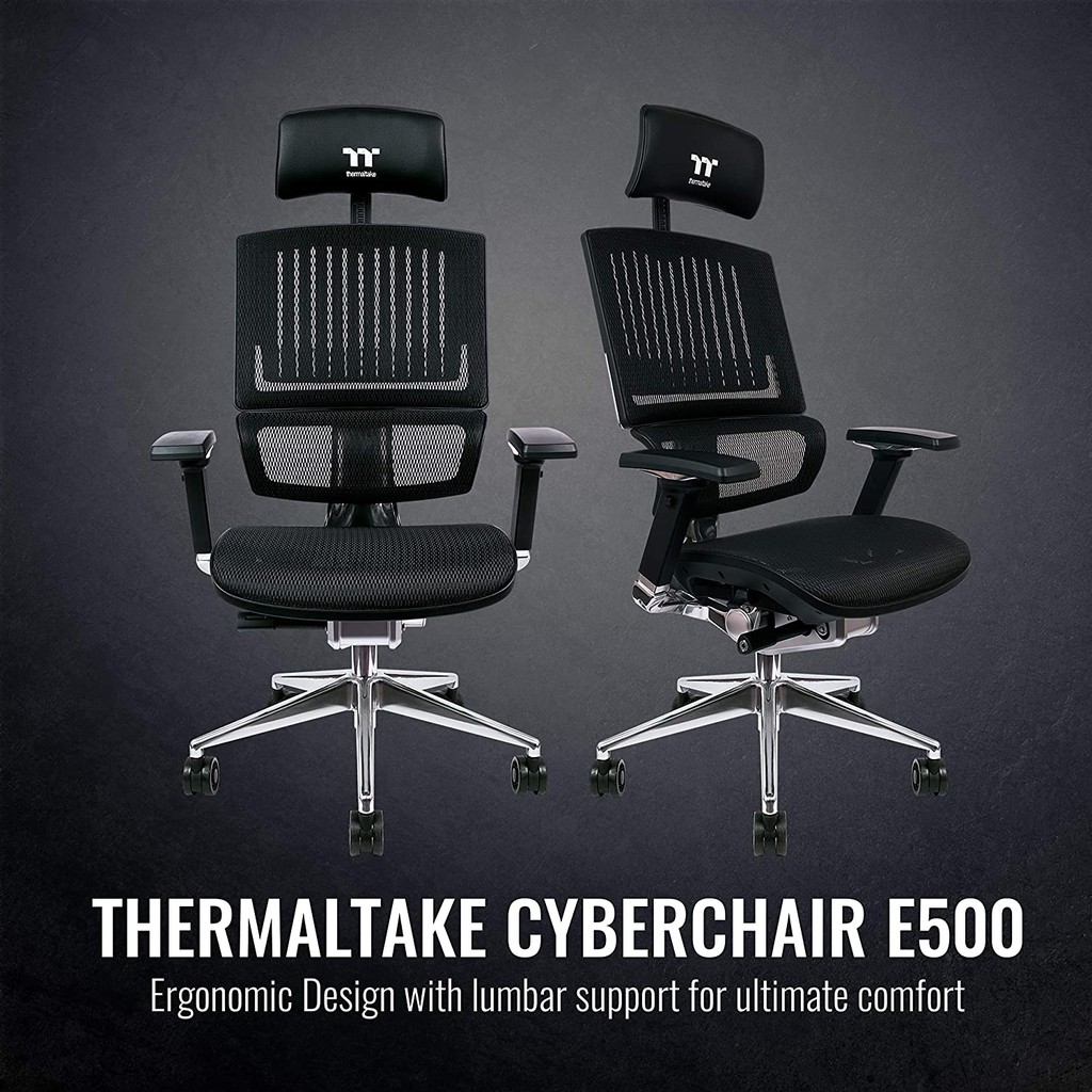 THERMALTAKE CYBERCHAIR E500 BLACK (GGC-EG5-BBLFDM-01) #GAMING CHAIR เก้าอี้