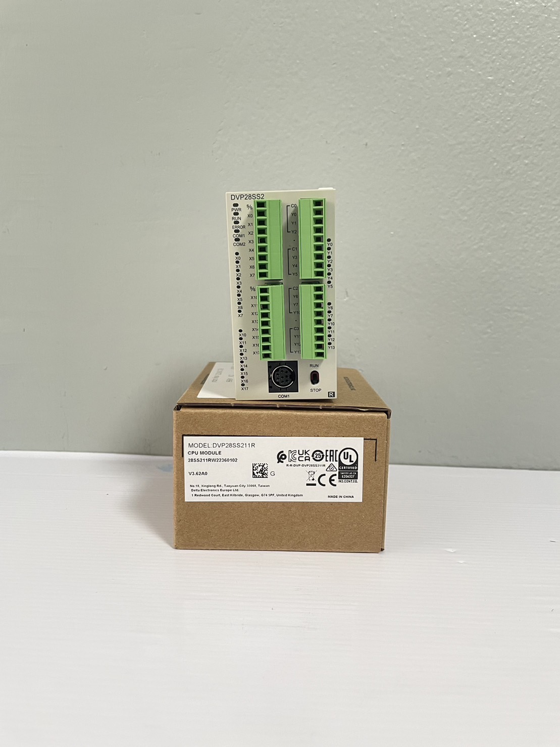 Delta PLC Model; DVP28SS211R 16I/12O, Relay