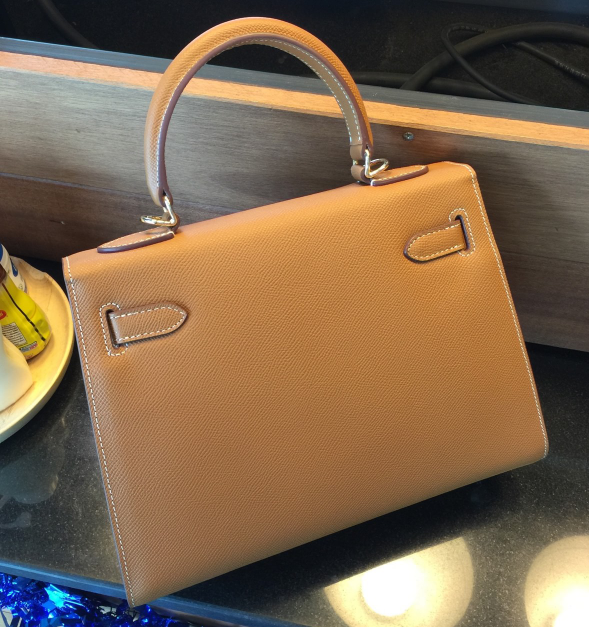 กระเป่า hm kelly epsom 28 cm สีน้ำตาล