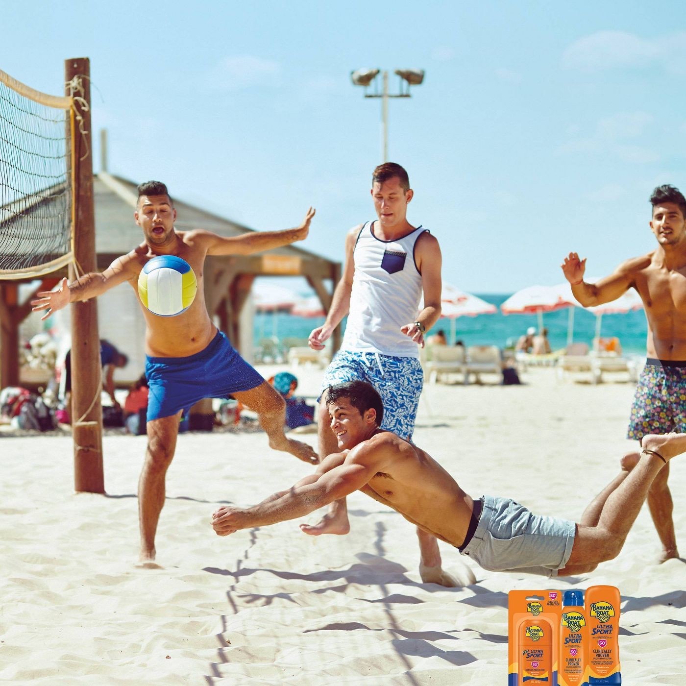 สเปรย์กันแดดสำหรับผิวหน้าและผิวกาย Banana Boat Sport Ultra Clear Sunscreen Spray SPF100