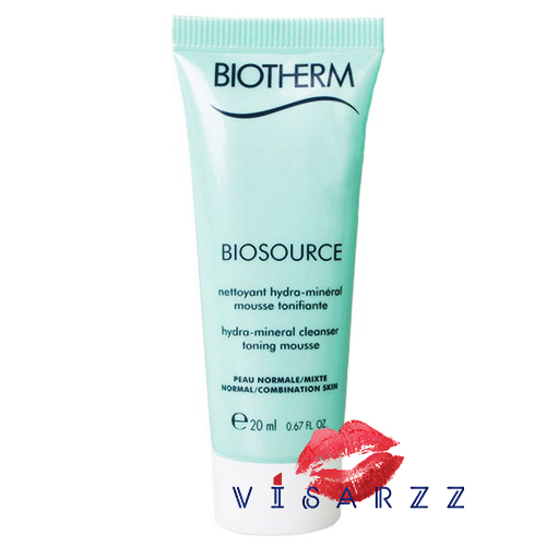 (Tester) Biotherm Biosource Hydra-Mineral Cleanser Toning Mousse 20mL โฟมล้างหน้าผิวผสม-ผิวมัน ด้วยส่วนผสมของน้ำแร่ร้อนธรรมชาติผสาน Zinc ช่วยควบคุมการผลิตน้ำมัน ให้ผิวหน้าสะอาด สดใส