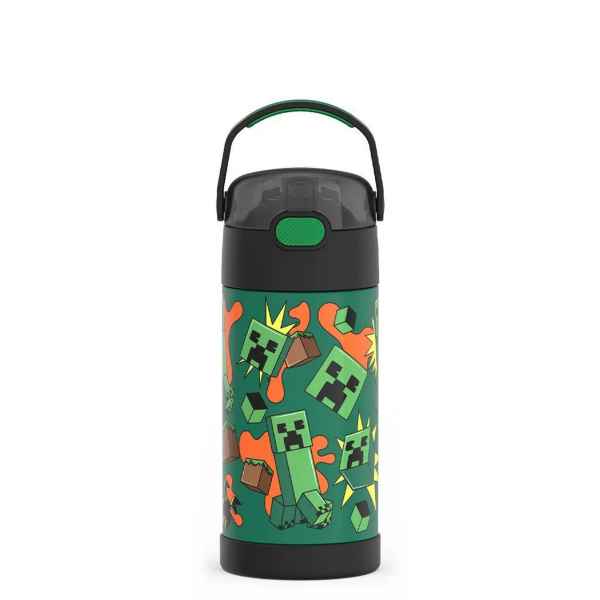 กระบอกน้ำเก็บความเย็น Minecraft Thermos FUNtainer Water Bottle with Bail Handle