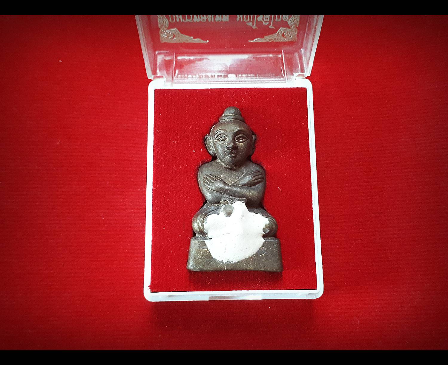 กุมารทองเทพ มณีโชติโกศ เนื้อโลหะโกศ อุดผงฝั่งตะกรุด เจิมแป้ง ปี2557 - พระอาจารย์ก้อง วัดศรีประวัติ จ.นนทบุรี