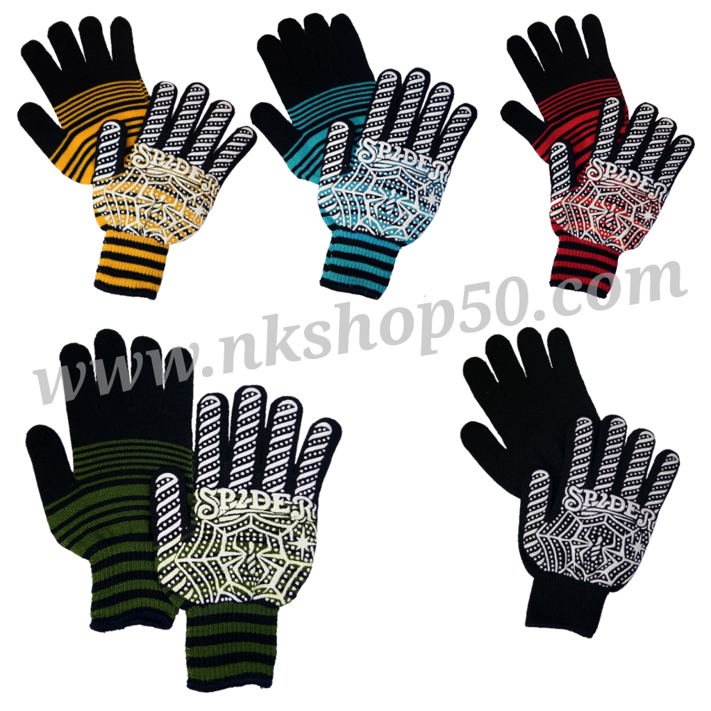 ถุงมือกันลื่นลายSpider2