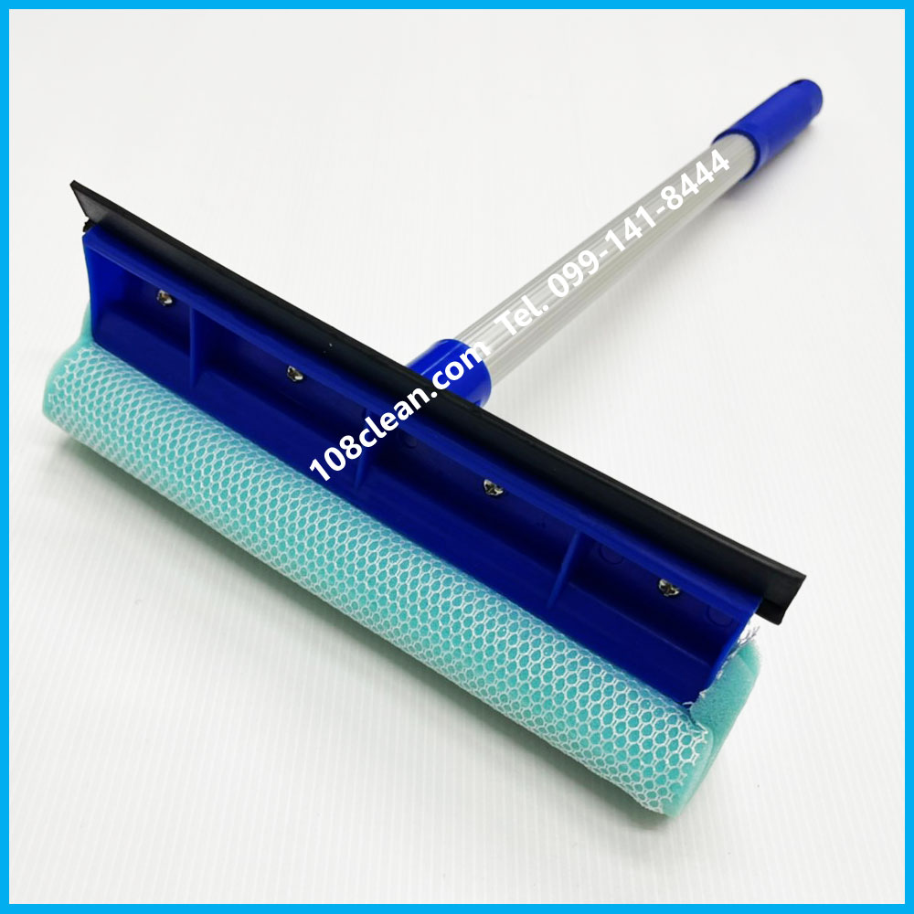 ไม้เช็ดกระจกและฟองน้ำด้ามสั้น