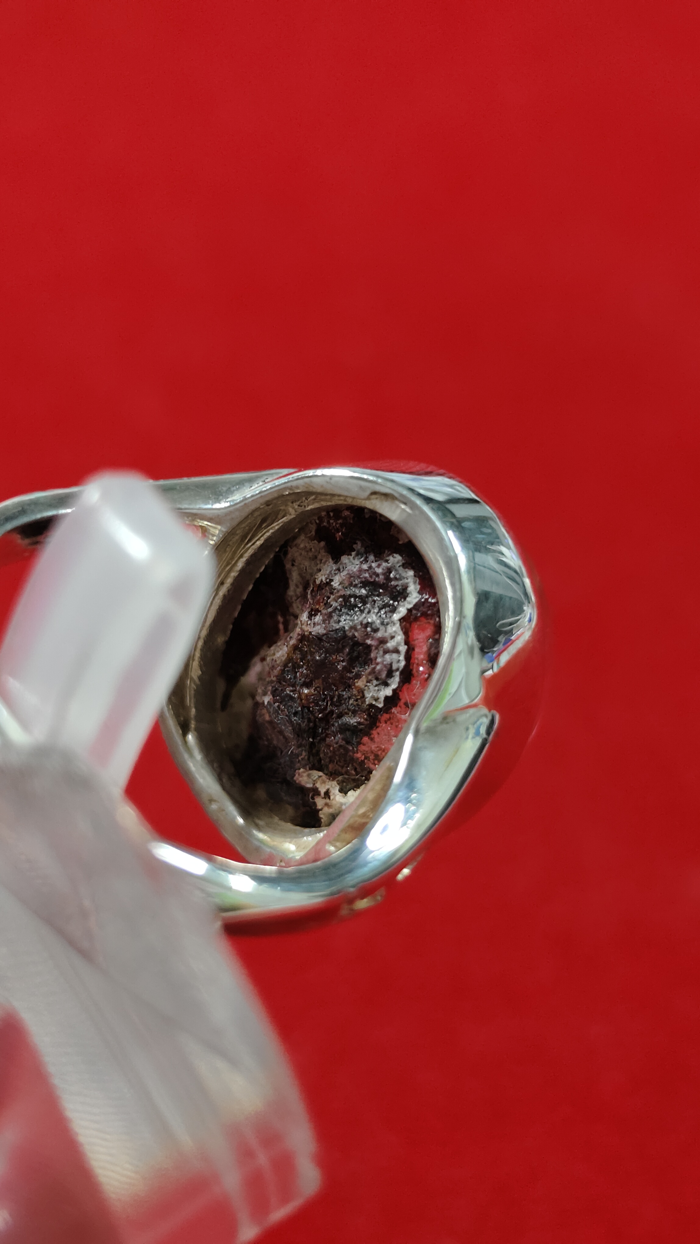 #แหวนแก้วโป่งข่าม(ปวกแดง) รหัสR-0058