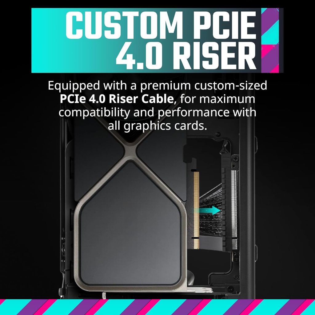 Cooler Master NCORE 100 MAX Bronze ITX SFF Tower Case, Custom 120mm AIO