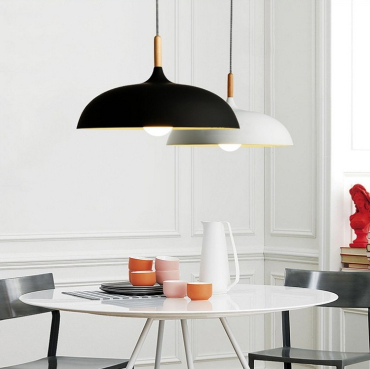 โคมไฟห้อยเพดานนอร์ดิกหัวไม้ 45cm