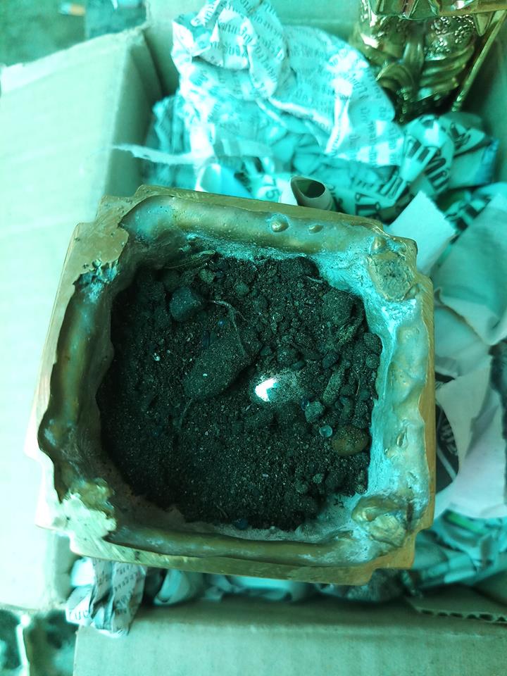 กุมารเทพ กุมาร-กุมารี หัวแก้ว-หัวแหวน เนื้อโลหะทองเหลืองขัดเงา (สูง6นิ้ว กว้าง2นิ้ว) หลวงพ่อหนุน วัดพุทธโมกข์ ปลุกเสก