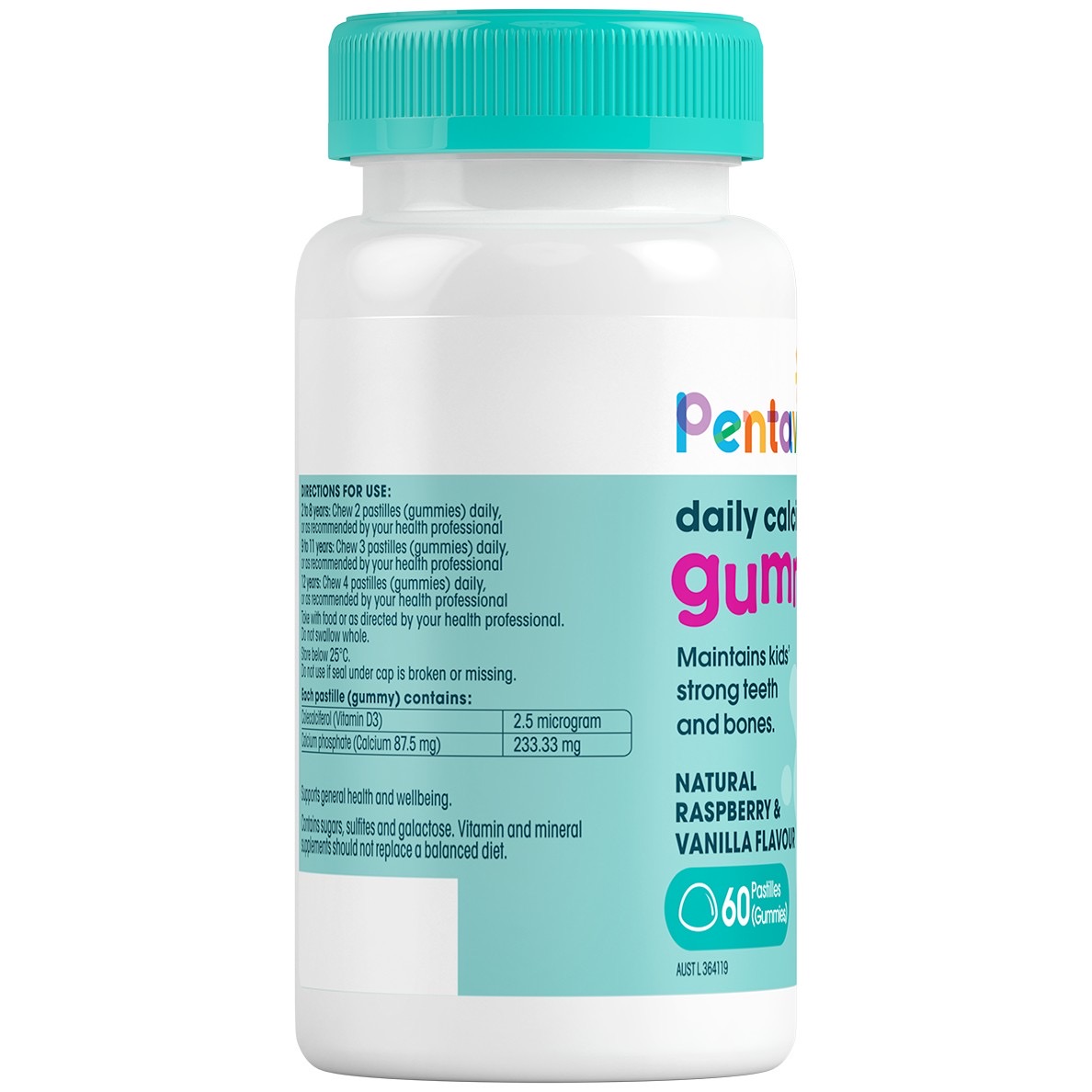 แคลเซียมชนิดกัมมี่สำหรับเด็ก Pentavite Daily Calcium + Vit D3 Gummies