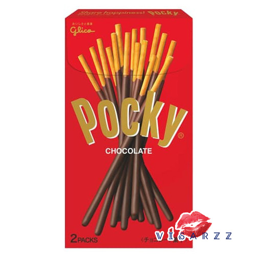 (Original หวานน้อยกว่าของไทยค่ะ) Glico Pocky ป๊อกกี้ กูลิโกะ จากประเทศญี่ปุ่น Japan 1 กล่องมี 2 ซอง บิสกิตแท่งเคลือบหลากหลายรสชาด