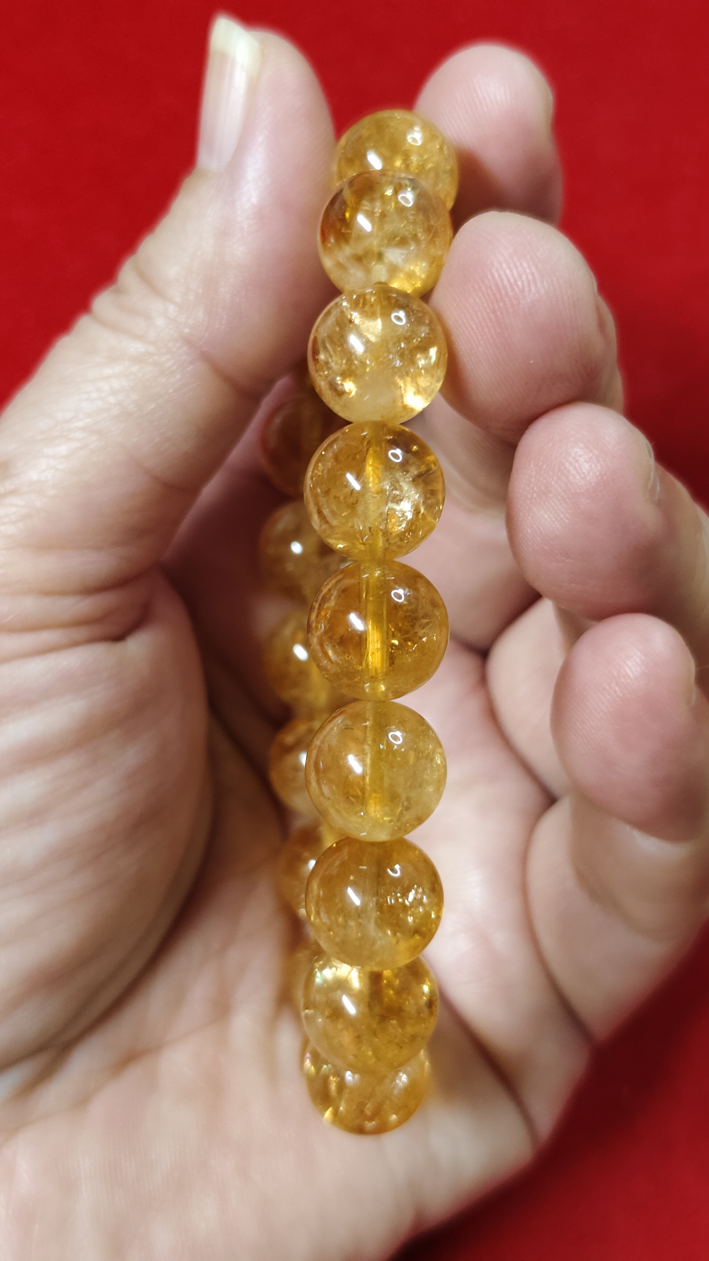 #ข้อมือหินซิทรินรหัสbh-0031