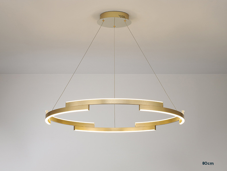 โคมไฟแขวนเพดาน chandeliers ทรงวงกลมสีทอง LED [YKL-160]