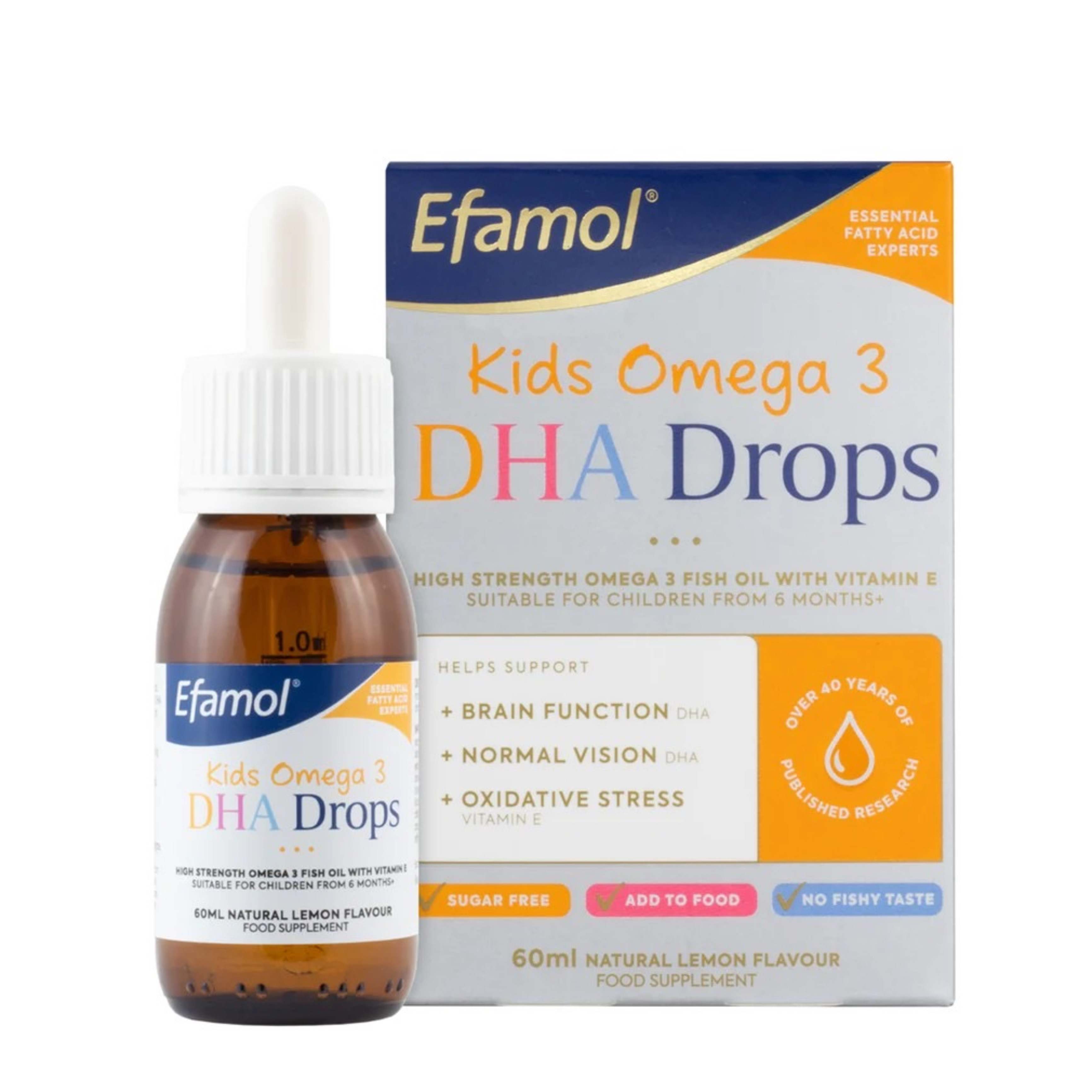 วิตามินบำรุงสมองและระบบประสาท Efamol Kids Omega-3 DHA Drops