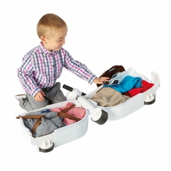กระเป๋าเดินทางขับขี่ได้สำหรับเด็ก Skoot Children's Ride-On Suitcase (Clean White)