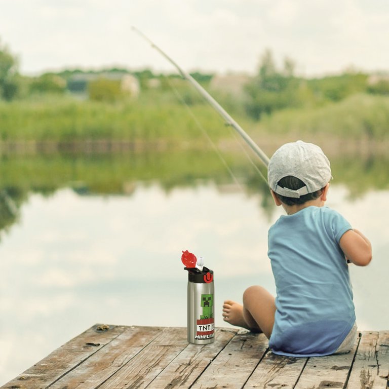 กระติกน้ำสเตนเลสสำหรับเด็ก Zak! Minecraft TNT & Creepers Palouse Water Bottle 27 oz.