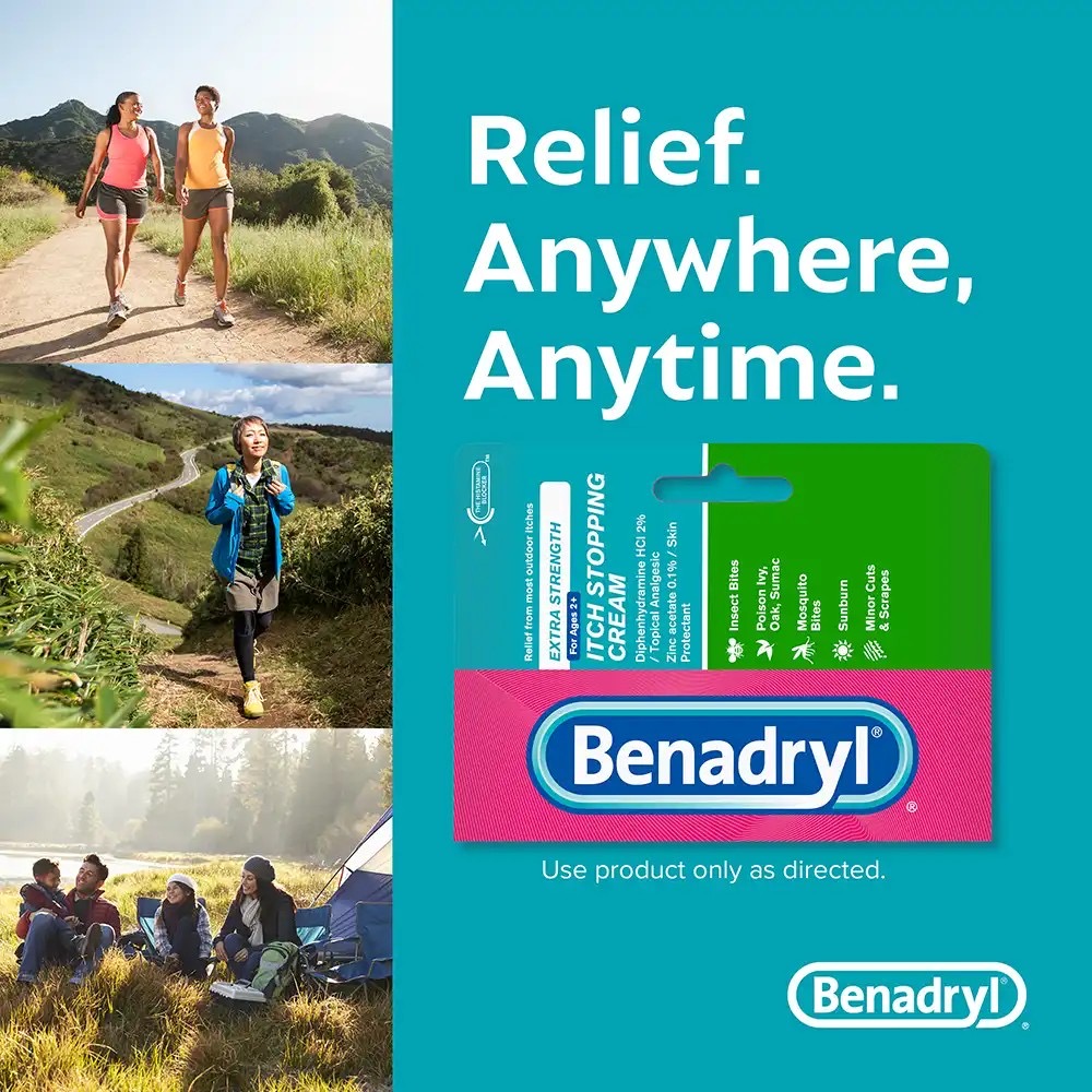 ครีมบรรเทาอาการคันสูตรเข้มข้น Benadryl Extra Strength Itch Stopping Cream