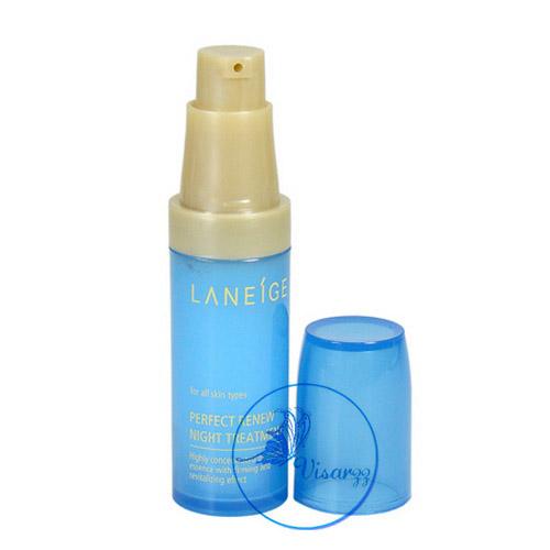 (Tester Pack 2 ชิ้น) Laneige Perfect Renew Night Treatment 5mL x 2 เอสเซนส์เข้มข้น ที่ช่วยให้ผิวแลดูกระชับอย่างสังเกตได้ชัด ให้ผิวอ่อนเยาว์ สดใสยิ่งขึ้น