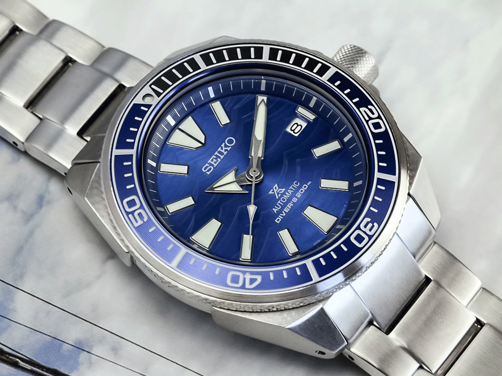 Karnvera Shop นาฬิกาข้อมือผู้ชาย Seiko Prospex Samurai Save The Ocean Special Edition รุ่น SRPD23K1
