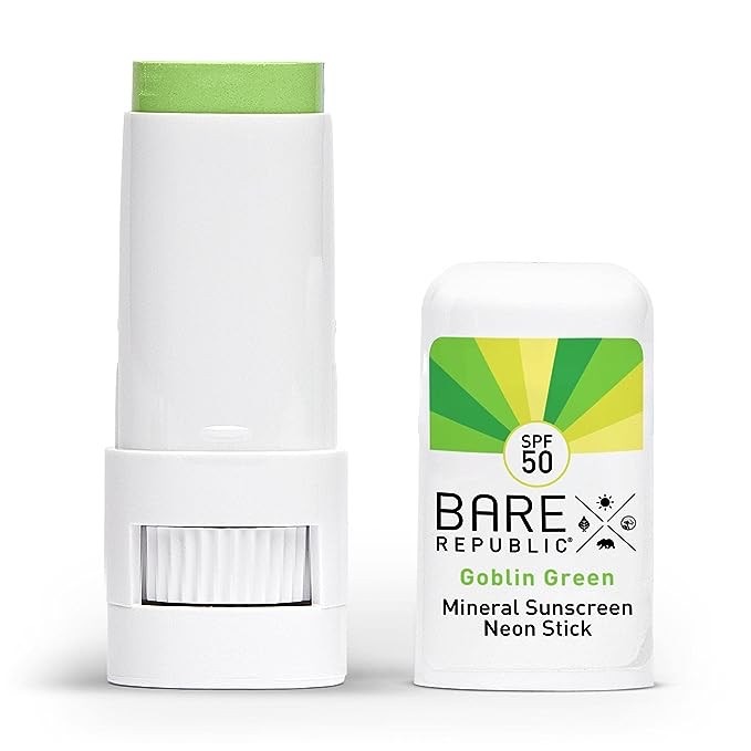 ครีมกันแดดชนิดแท่งสำหรับผิวหน้าและผิวกาย BARE REPUBLIC Neon FUNSCREEN Mineral SPF 50 Sunscreen Stick (3-Pack)