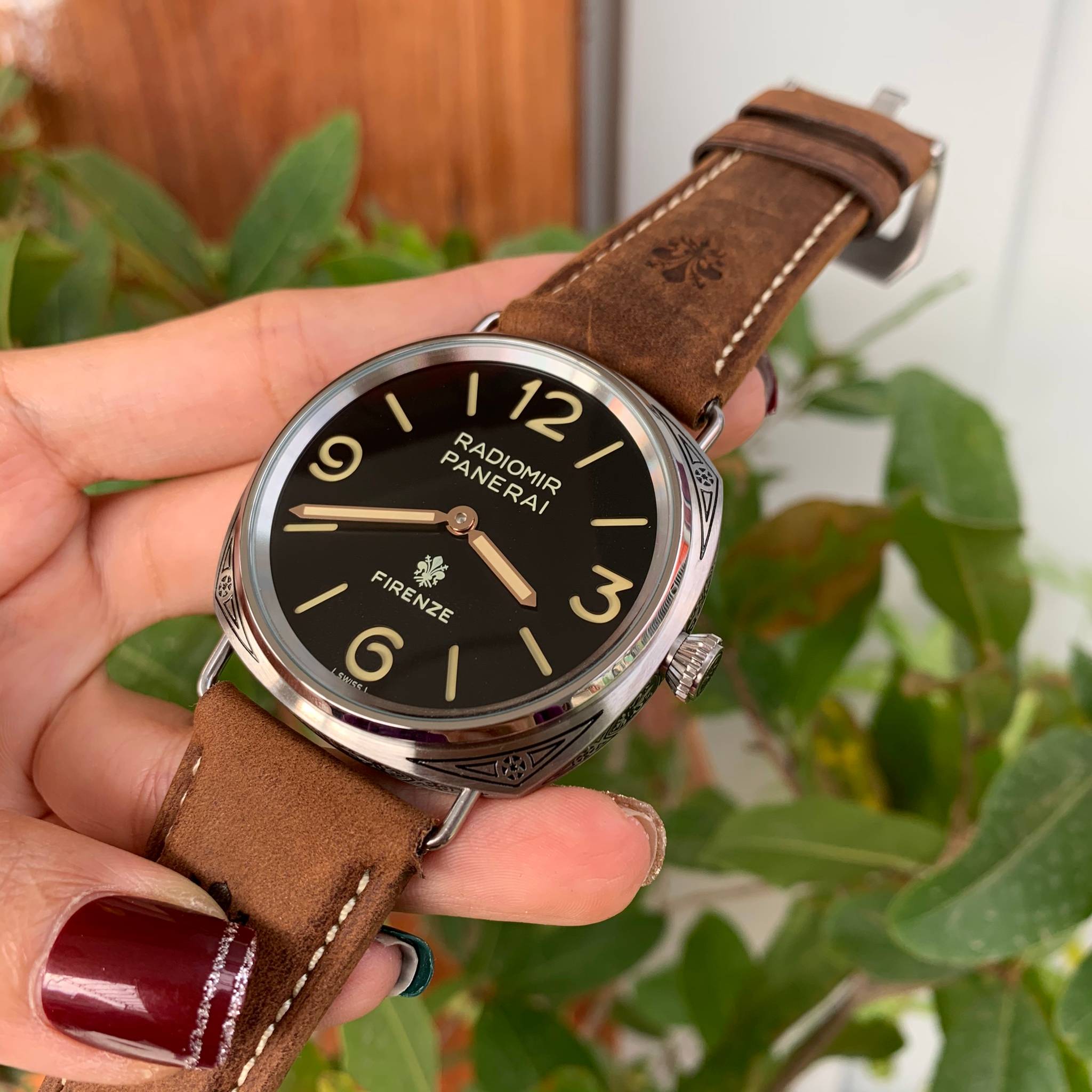 นาฬิกา Panerai Pam604 รุ่น Radiomir Firenze 3 Days Accoaio "Emgraved Watch
