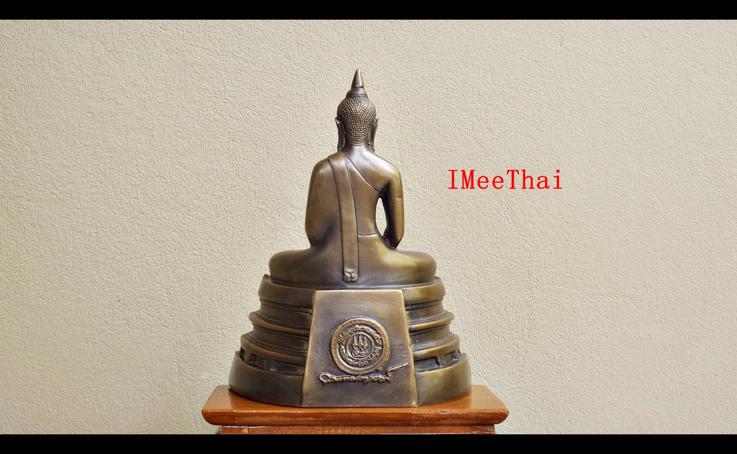 หลวงพ่อโสธร หน้าตัก 5 นิ้ว ฐาน 7 นิ้ว เนื้อโลหะทองเหลืองรมดำ