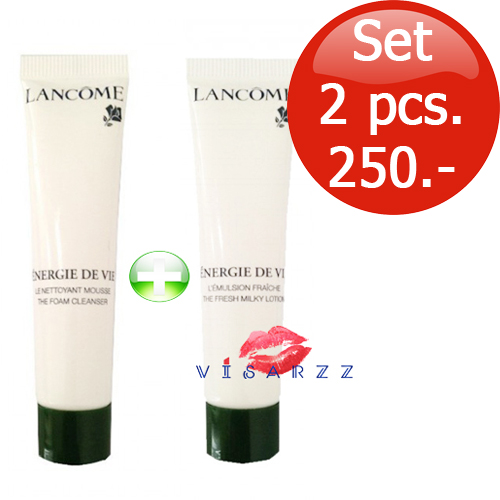 เซทคู่สุดคุ้ม Lancome Energie De Vie Milky Lotion 15mL + Foam Cleanser 15mL เพิ่มพลังความชุ่มชื่นสู่ผิว พร้อมจัดการสัญญาณริ้วรอยแรกเริ่ม