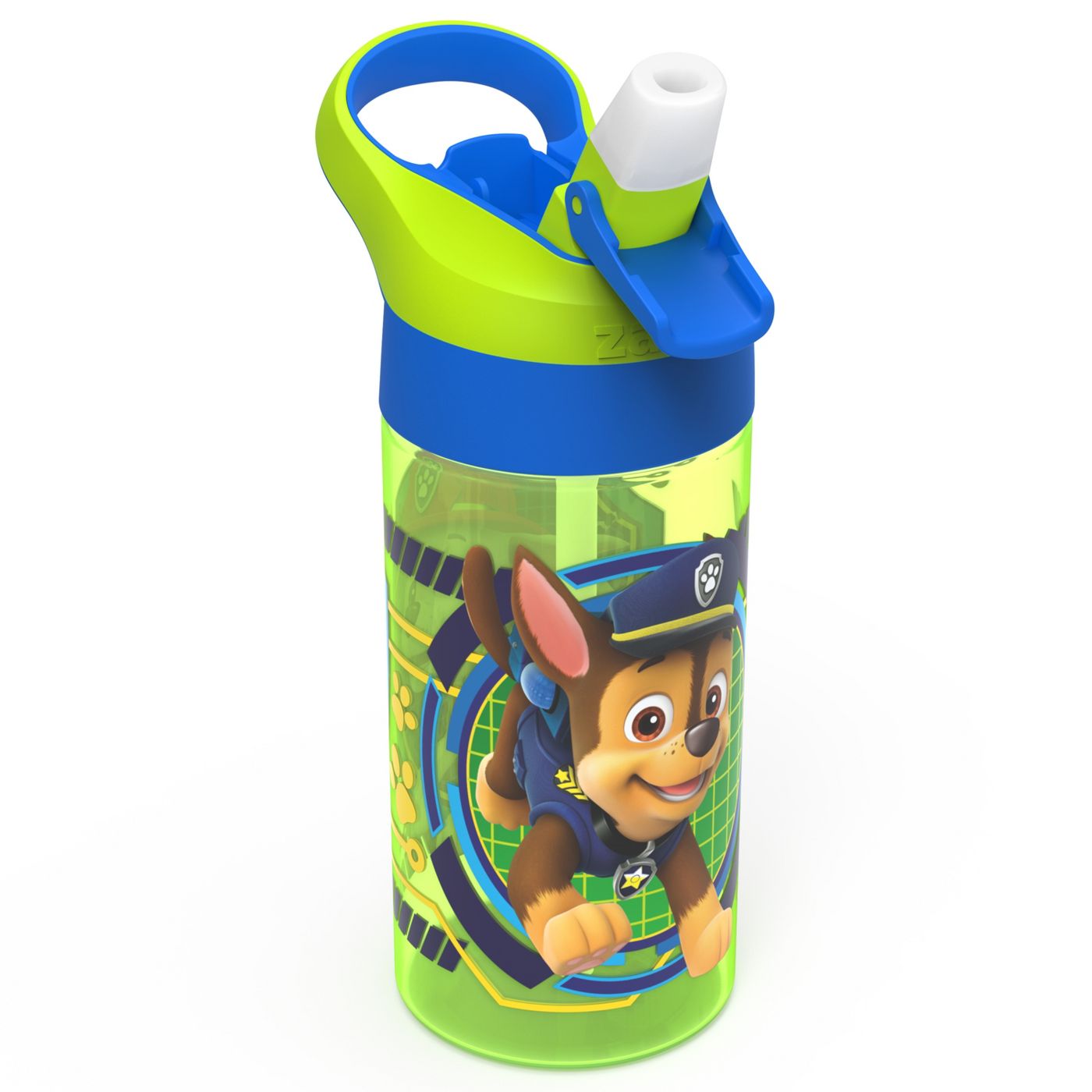 ขวดน้ำหลอดดูด Zak Designs PAW Patrol 17.5oz Plastic Water Bottle Green/Blue
