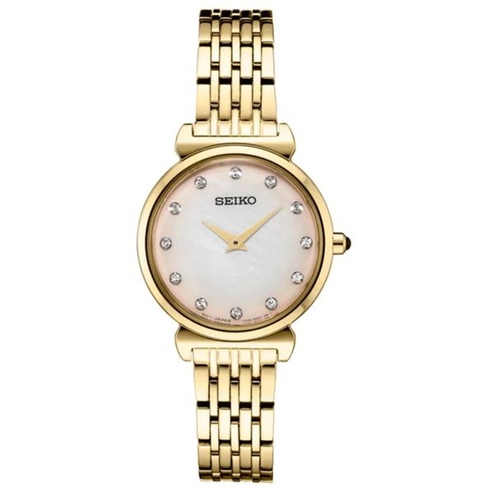 Karnvera Shop Seiko SFQ802P1 นาฬิกาข้อมือผู้หญิง Quartz Women's Watch