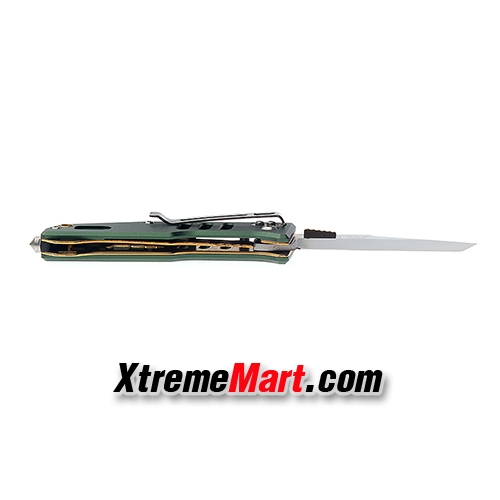 มีดพับ มีดพับเอนกประสงค์ Sanrenmu 7046LTX-LPR-T3 Stainless Steel Folding Knife (ด้ามสีเขียว)