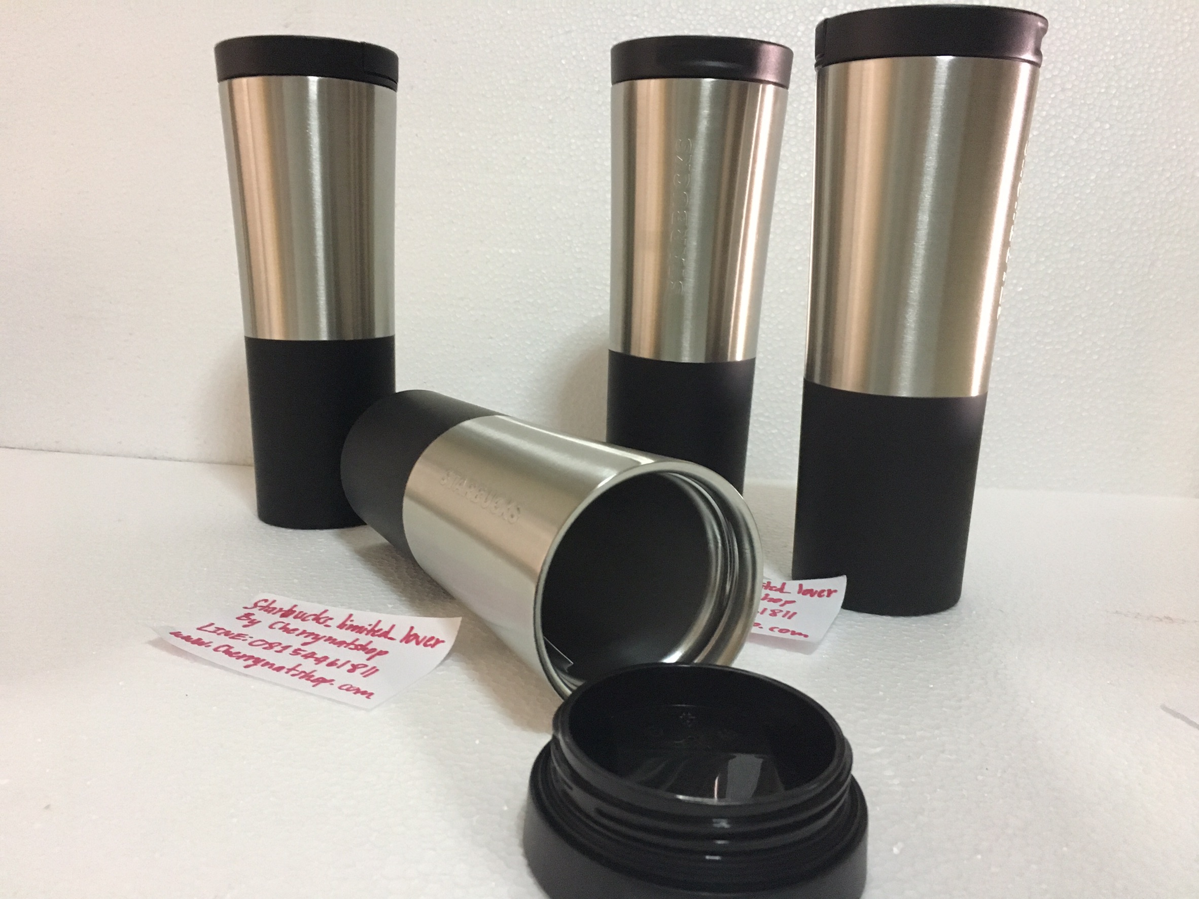 Tumbler Stainless two tone 20oz Stainless and Black Matte #สาวกสตาร์บัคส์tumblerใบใหญ่20ozสแตนเลสมาทางนี้ค่ะ มาแล้วค่ะ#StarbucksUSATumbler20oz. สแตนเลสหนา2ชั้น หนากว่าทุกรุ่นที่เคยขายมาค่ะ