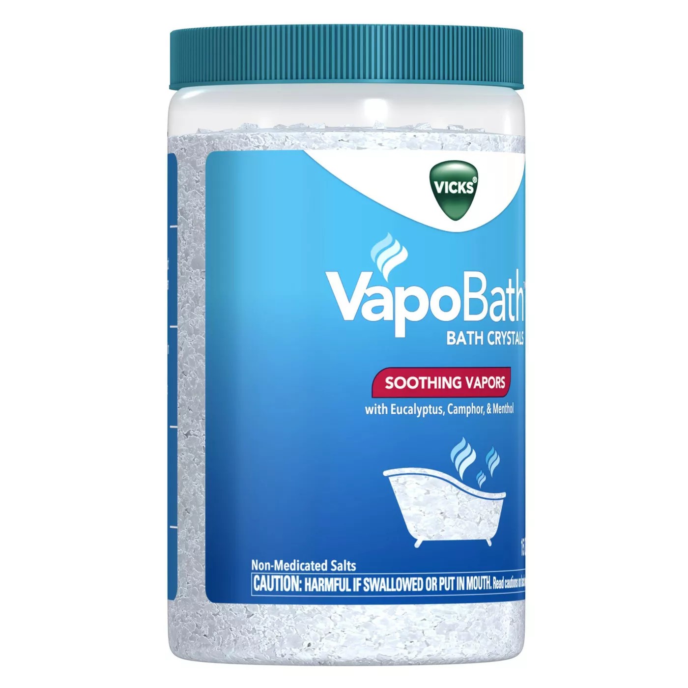 เกลืออโรมาบรรเทาอาการคัดแน่นจมูกและไอ Vicks VapoBath Soothing Vapors Bath Crystals