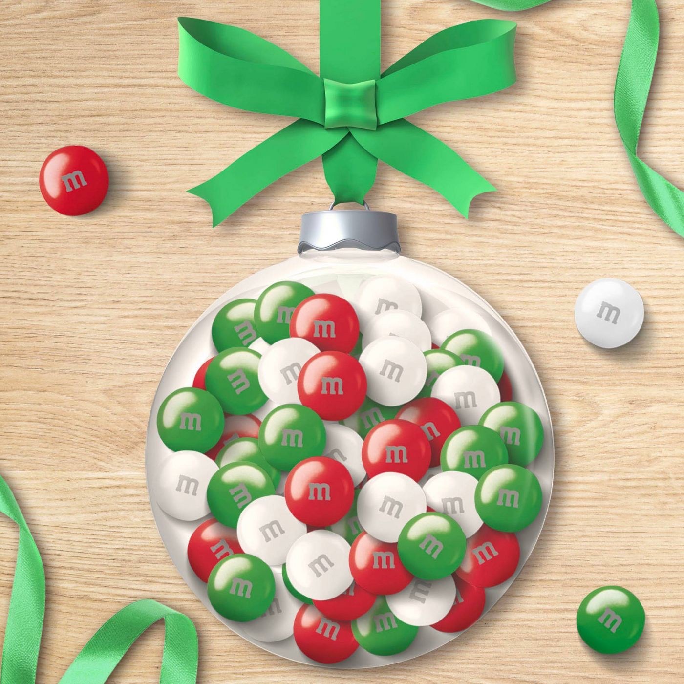 ขนมช็อกโกแลตคริสมาสต์ M&M's Holiday Chocolate Candies - Mint