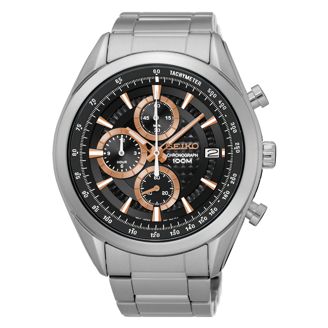 Karnvera Shop นาฬิกาข้อมือผู้ชาย Seiko Chronograph Quartz Tachymeter SSB199P1 Men's Watch