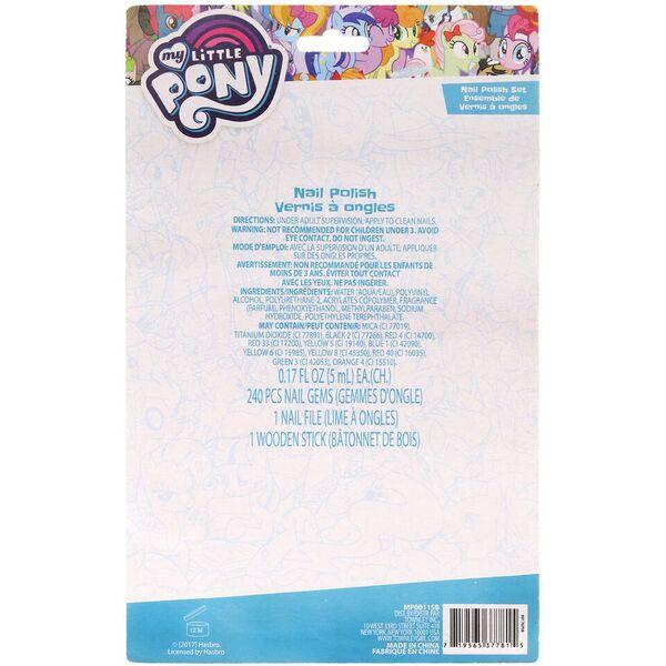 ชุดยาทาเล็บปลอดสารพิษพร้อมอุปกรณ์ตกแต่งเล็บ Townleygirl My Little Pony Beautiful Nail Set
