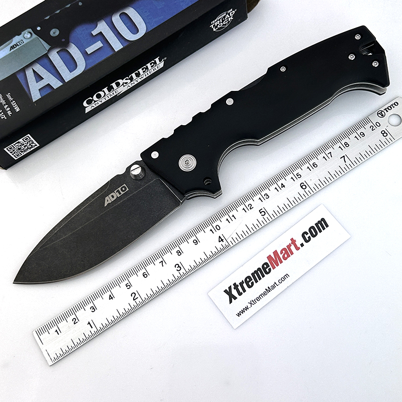 มีดพับ Cold Steel AD10 ใบดำ Backwash Outdoor caming Survival Folding Knife มีดเดินป่า (เล่มละ)