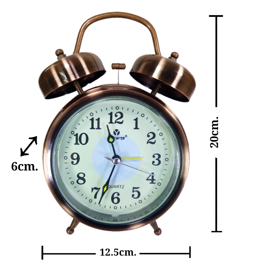 นาฬิกาปลุกตั้งโต๊ะสไตล์วินเทจMAYITAรุ่น2030 ปลุกดัง