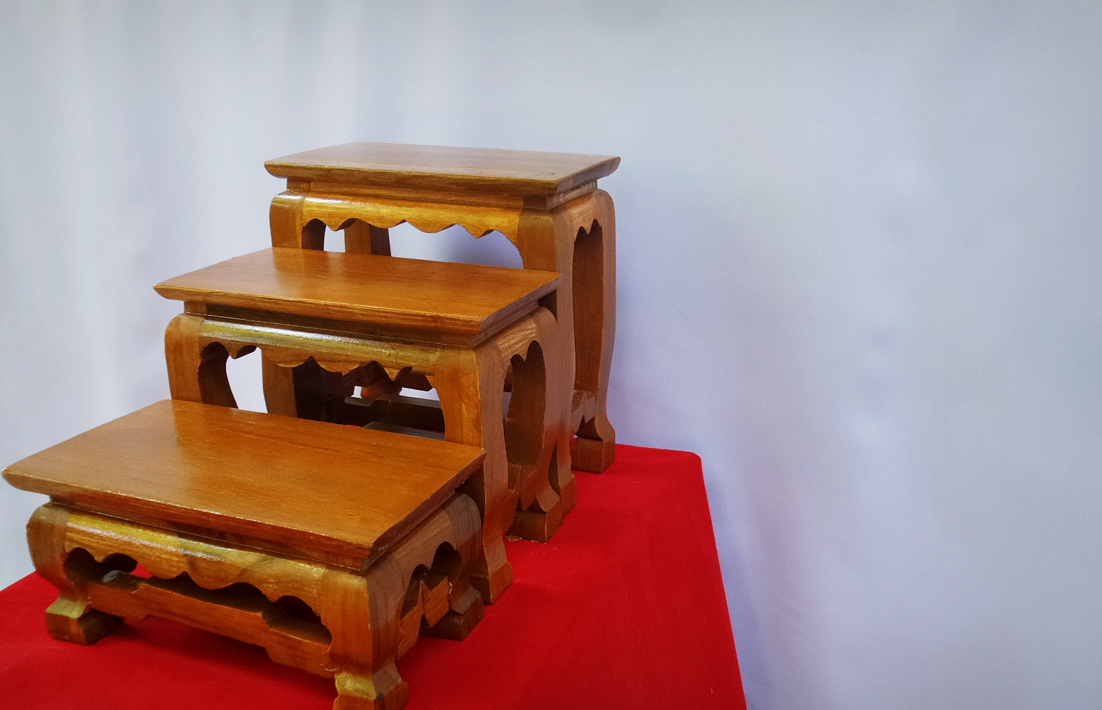 โต๊ะหมู่บูชา แบบแยกชิ้น โต๊ะสำหรับวางพระพุทธรูป วางวัตถุมงคล หรือ วางโชว์สินค้า