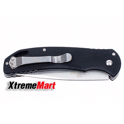 มีดพับ GANZO Firebird F7582-BK Folding Knife Button Lock (ด้ามสีดำ)