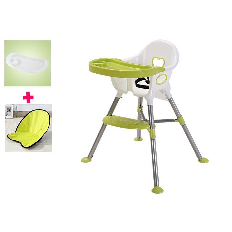 เก้าอี้รับประทานอาหารทรงสูงปรับระดับได้ 3-in-1 Adjustable High Chair for Children