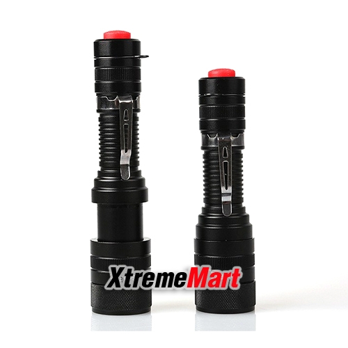 ไฟฉาย SupFire new flashlight F5 10w rechargeable camping outdoor led zoom flashlight (BLACK)