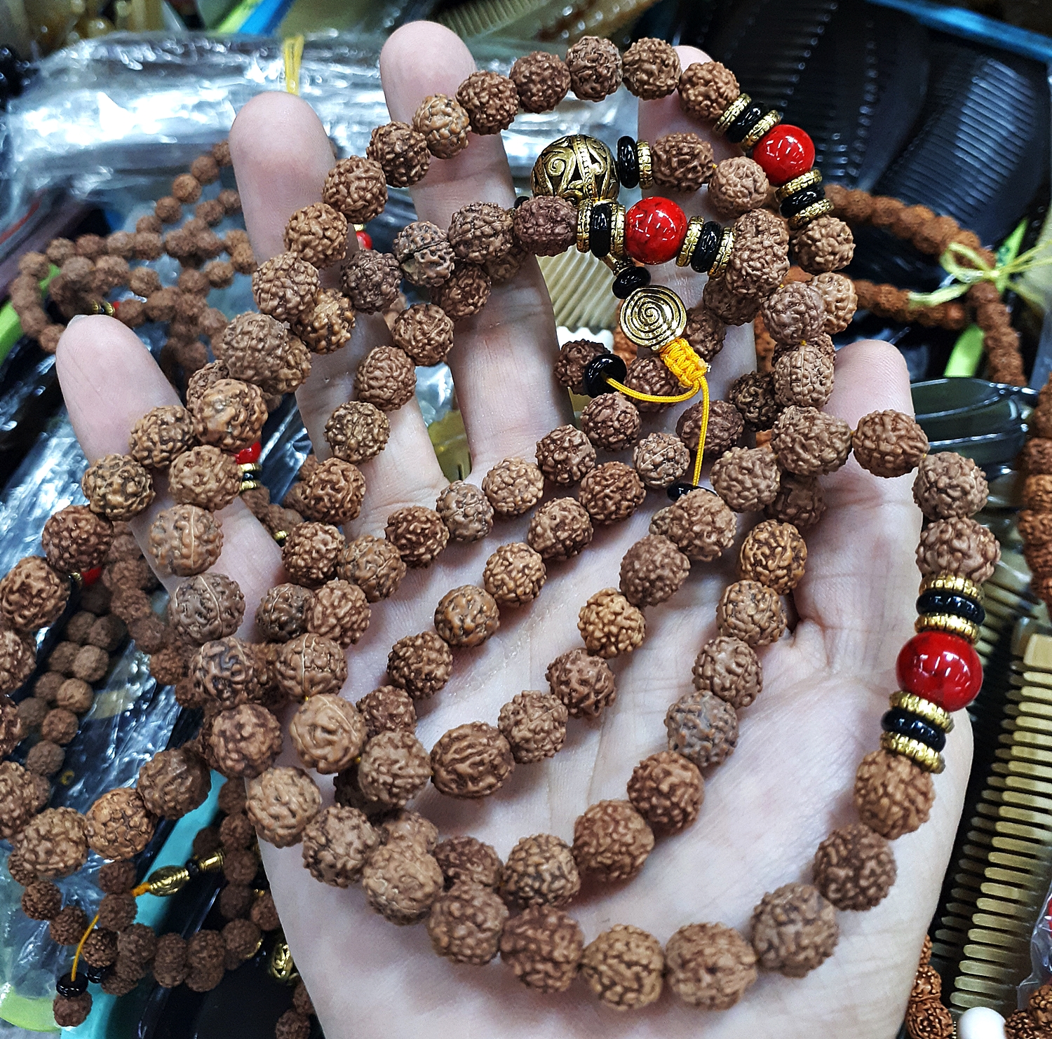 ประคํา น้ำตาพระศิวะ เมล็ดรุทรักษะ สร้อยคอ และ ข้อมือ ของแท้นำเข้าจาก อินเดีย (ขายปลีก ขายส่ง)